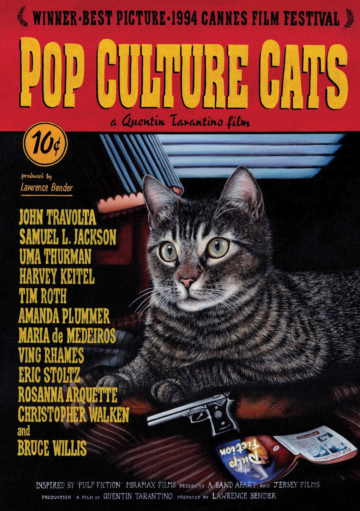 Pop Culture Cats: Inspired by 'Pulp Fiction'